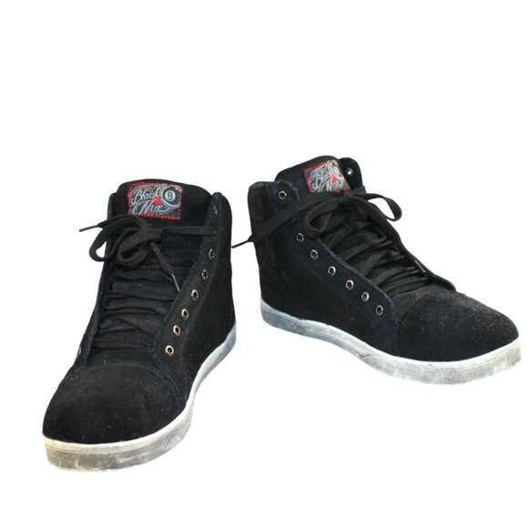 Speed And Strength Black Nine Distressed Styling Moto Sport High-Tops Size 12 main image 4